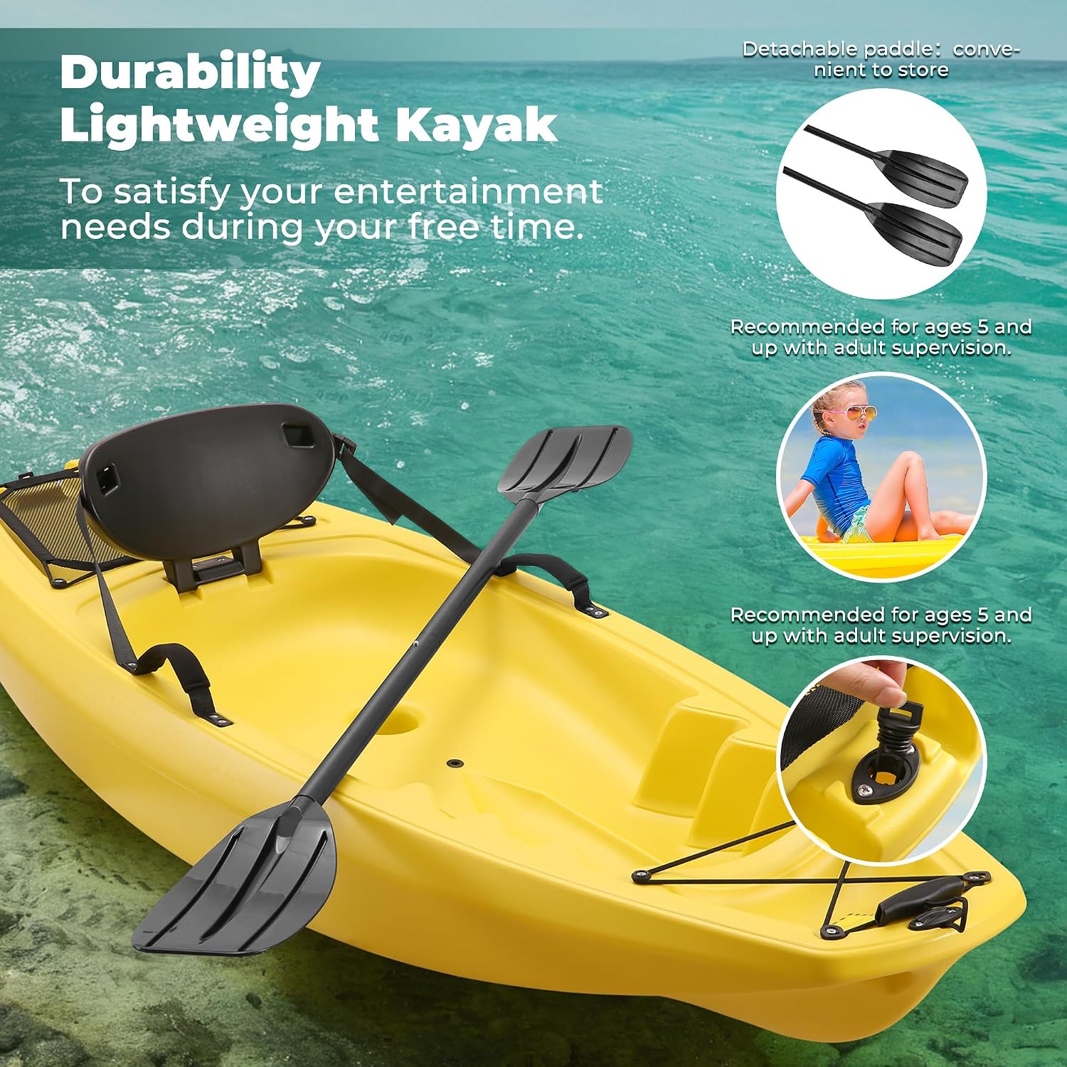 Kayak con Pagaia 6.5 FT, Barca - Fishing Kayak Sit In recensione e prezzo