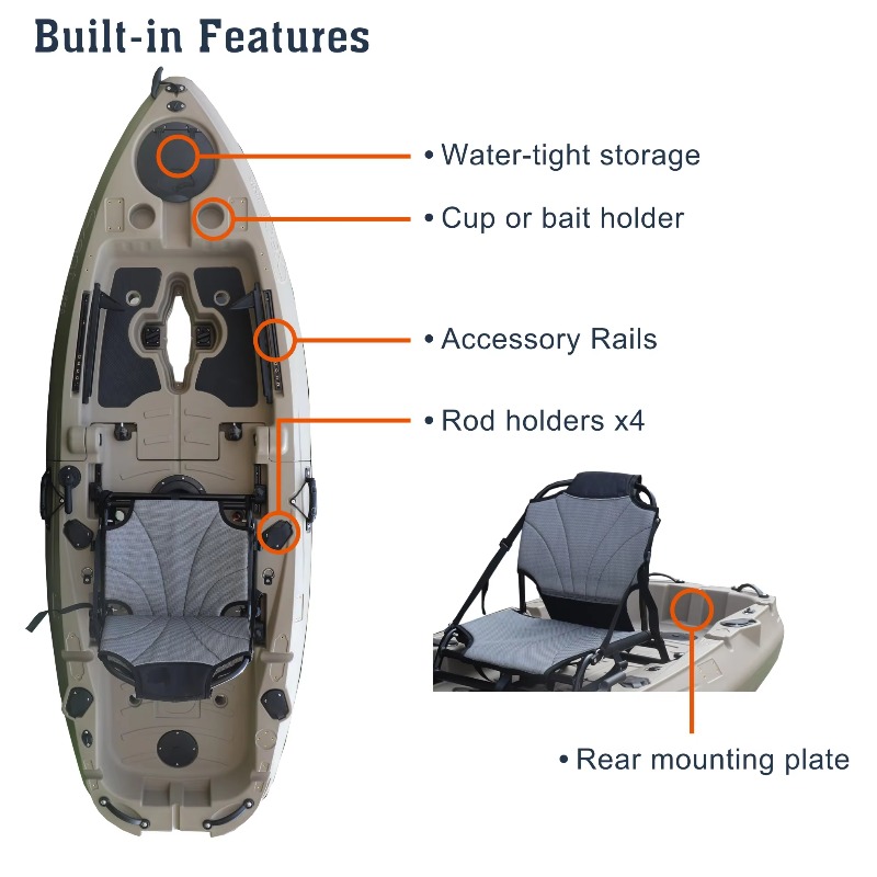 Nuovo Kayak Modulare 2026 Supe - Fishing Kayak Pedal Drive recensione e prezzo